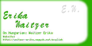 erika waitzer business card